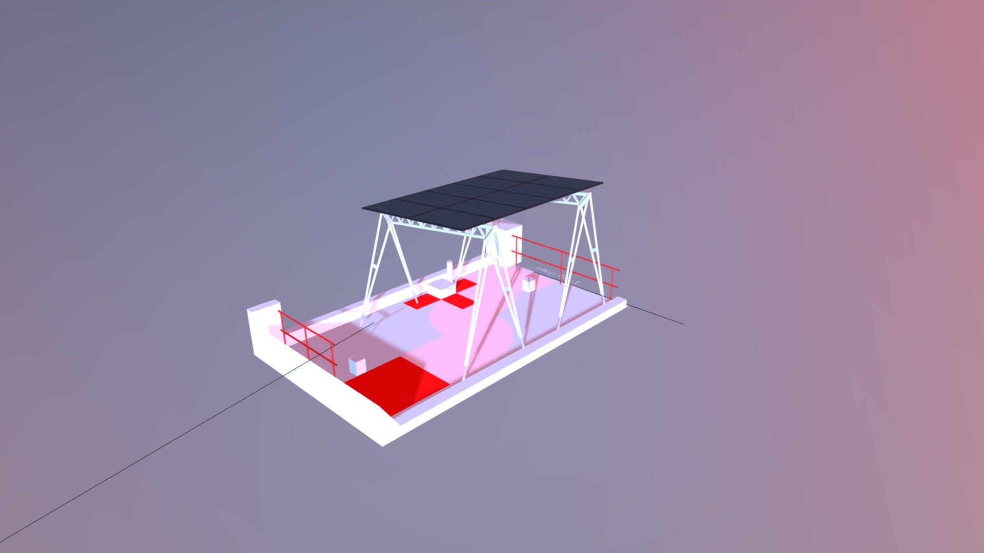 161 Maspeth Ave_ 10 Mod Canopy 3D model by brooklynsolarworks
