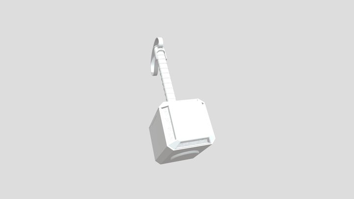 Thor's hammer Mjölnir 3D Model