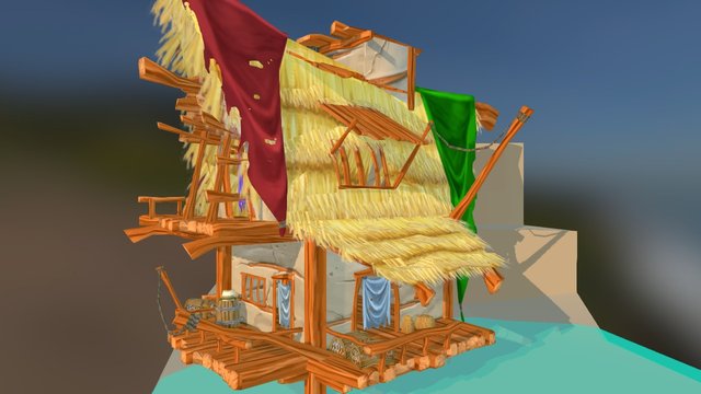 Seaside Shack 3D Model