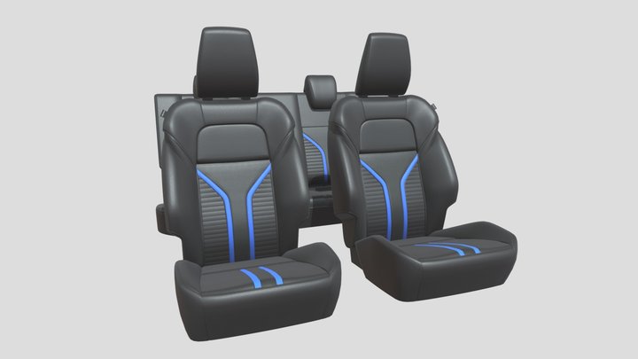 Seats_Textured 3D Model