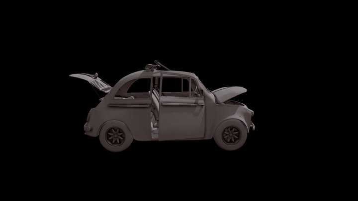 Fiat 500 (WIP) 3D Model