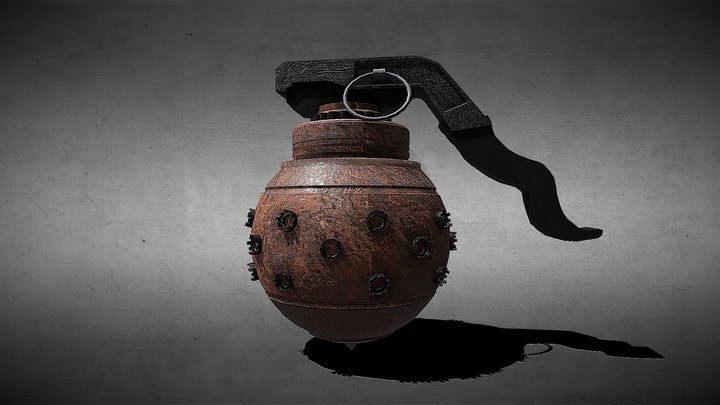 Grenade Science-Fiction 3D Model