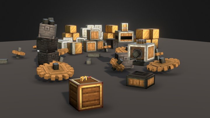 Minecraft Modded Models Free Pack 3D Model