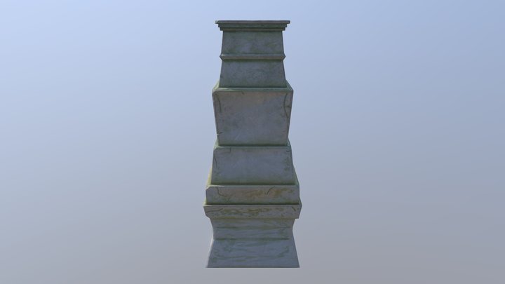 Pillar LowPoly 3D Model
