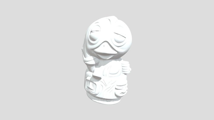 Drunk Orange Bird – Kostenloses 3D-Modell STL