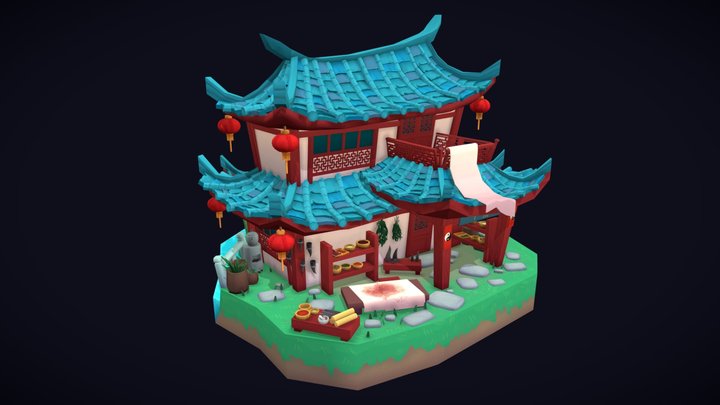 DAE Villages | Ancient Chinese Healer 3D Model