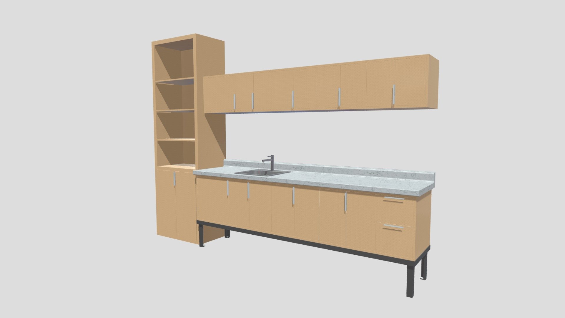 Gabienetes Cocina - Kitchenette - 3D model by franciscomedina77 ...