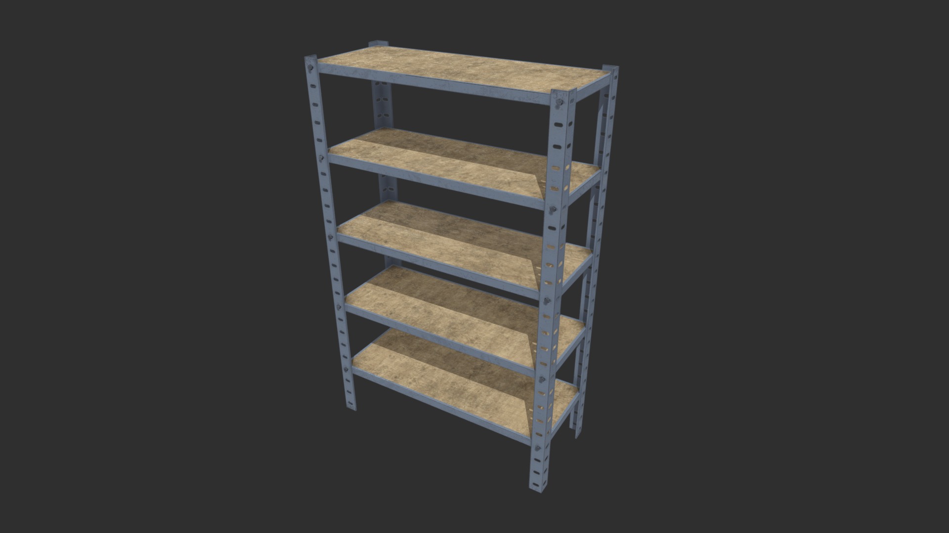 3D model Racking Shelf – Ready to Unity HDRP - This is a 3D model of the Racking Shelf - Ready to Unity HDRP. The 3D model is about a wooden bunk bed.