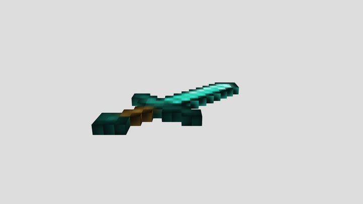Diamond Sword - Minecraft 3D Model