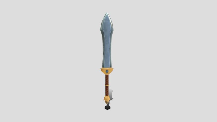 SLB - Stupidly Large Blade - Low Polygon Sword 3D Model