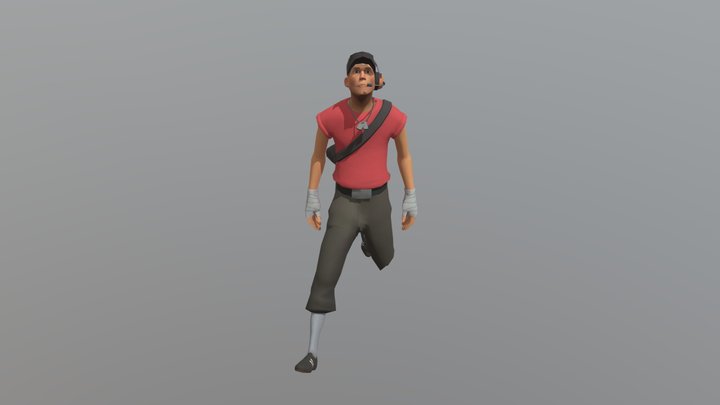 Scout after good weed 3D Model