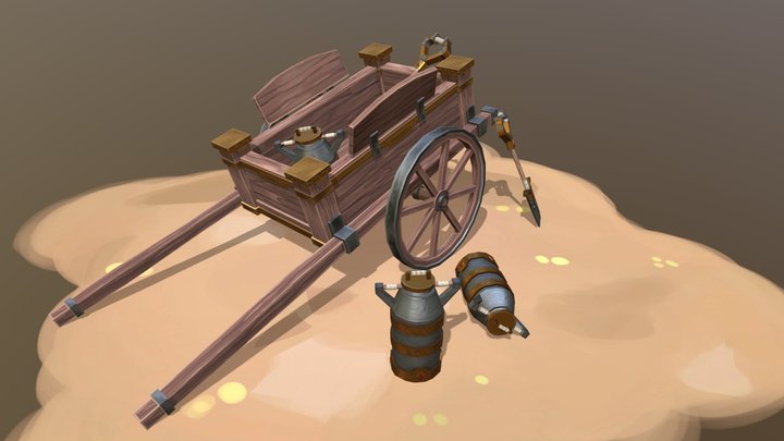 [Student Work] : FILLET Lea - A Dwarf’s Cart 3D Model