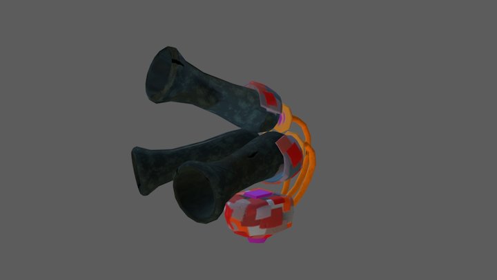Burst Turret Alpha Pipeline Example 3D Model