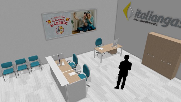 Ufficio italiangas 3D Model