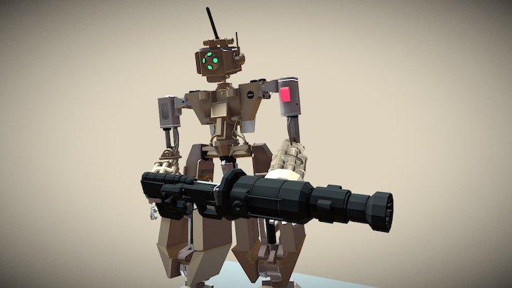 Mech VF-`A block 3D Model