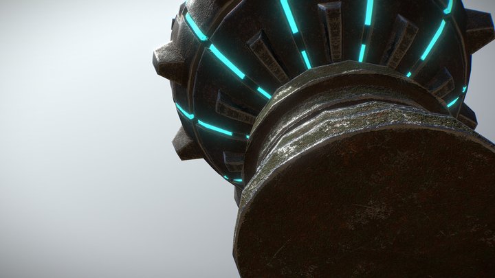 PHOTON BURST RIFLE - Bulkhead Mace 3D Model