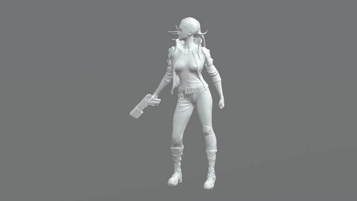 Cybergirl 3D Model