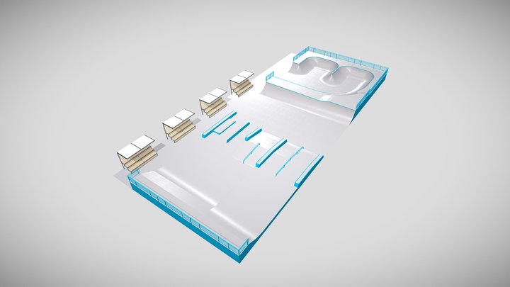 Савёловский Скейтпарк 3D Model