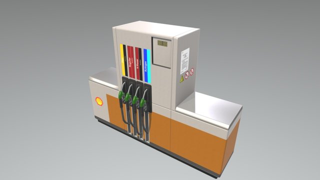 Gas Station 3D Model
