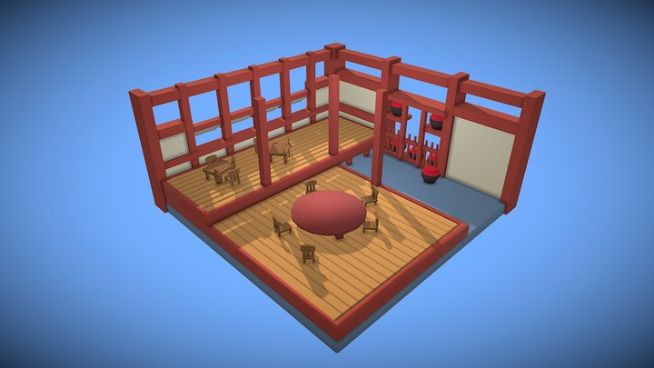Power Stone Tong-An (Wang-Tang's Stage) 3D Model