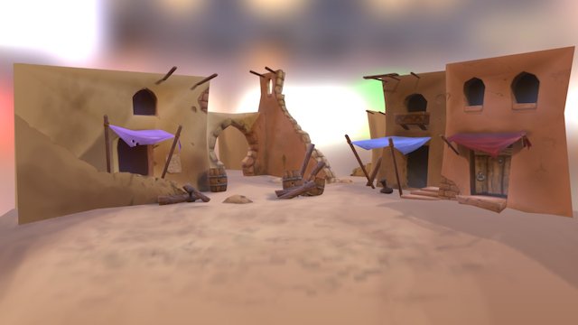 Battlescene 3D Model