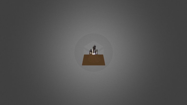 Hilltop castle 3D Model