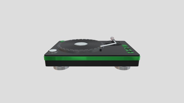 DJ Turntable 3D Model