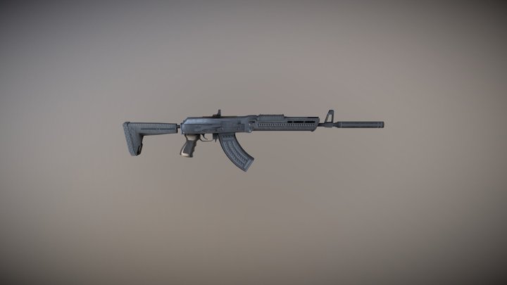 Ak-47 Tactical 3D Model