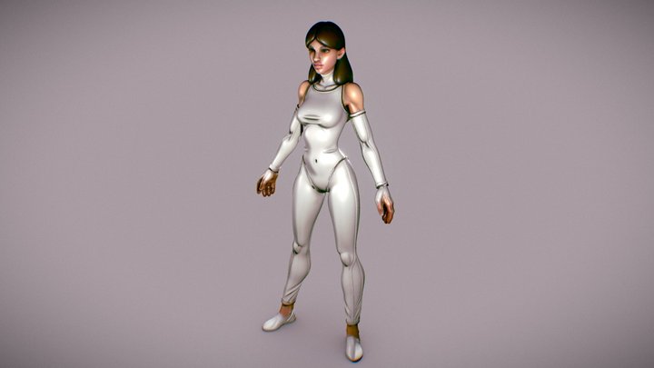 Sci-fi Girl 3D Model