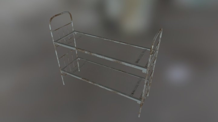 Wired Bed (variant 1) 3D Model