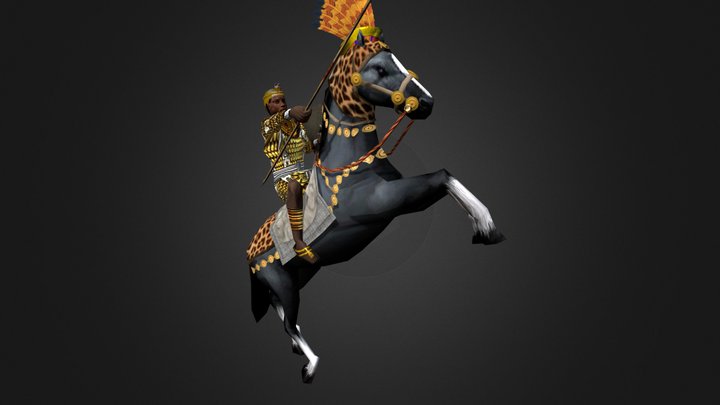 Kushite Hero : King Harsiotef 3D Model