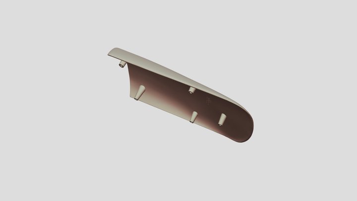 1970 Plymouth Superbird Fender Scoop 3D Model