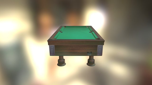 Pooltable 3D Model