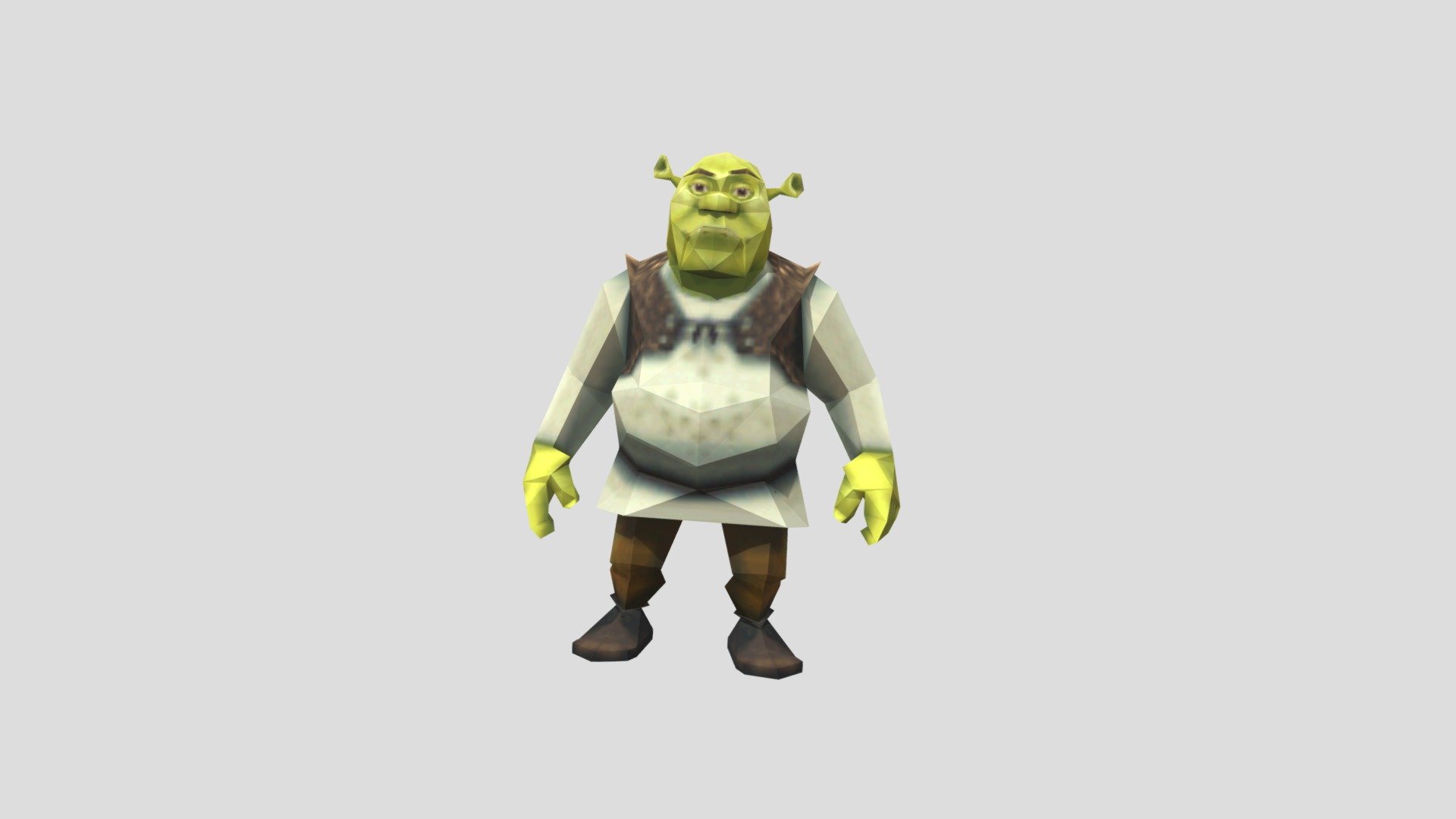 Shrek rigged v1 3D Model $299 - .fbx .dae .usdz .gltf .c4d .max