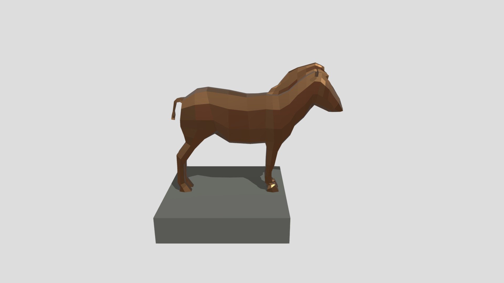 Bronze Zebra statue