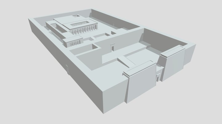 Mortuary Temple of Thutmose III 3D Model