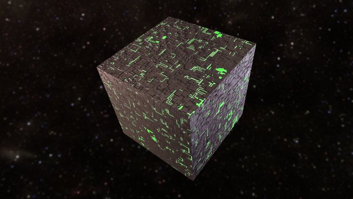 Borg Inspired Cube 3D Model