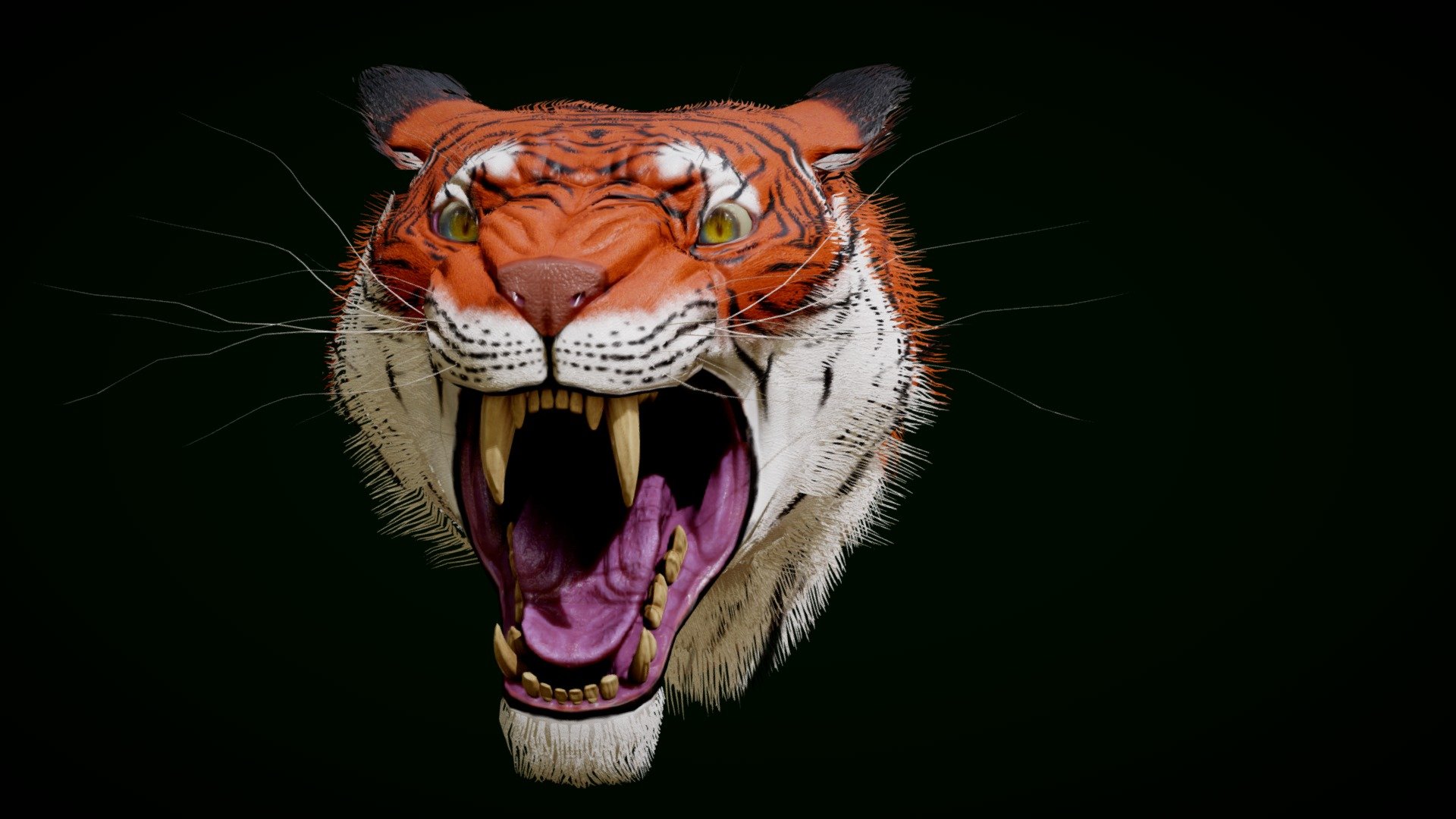 Tigre grátis 3D Modelos baixar - Free3D