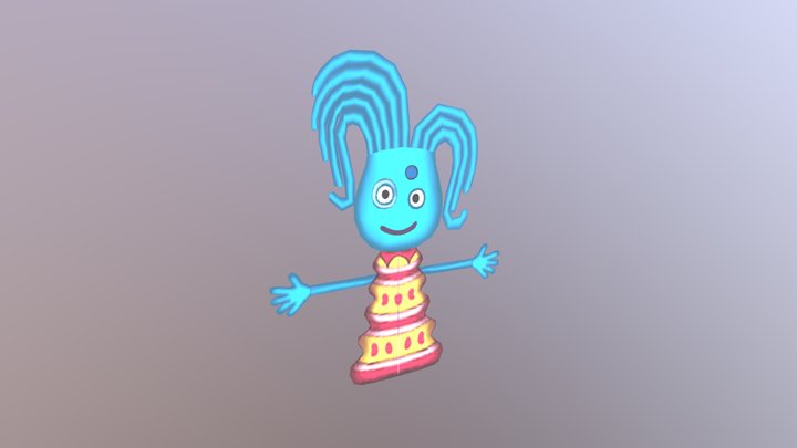 PlayStation 2 - PaRappa the Rapper 2 - Takoyama 3D Model