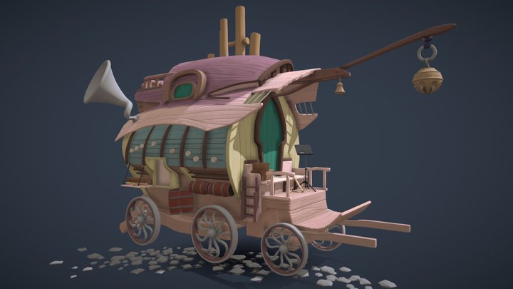 The Traveling Wagon || Safe and Sound 3D Model