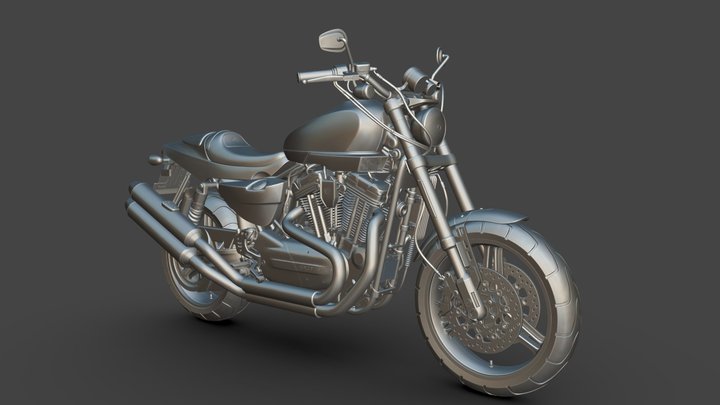 Harley Davidson XR 1200 Sportster Ready to Print 3D Model