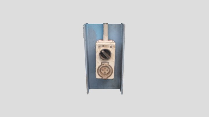 Beam mounted industrial socket 3D Model
