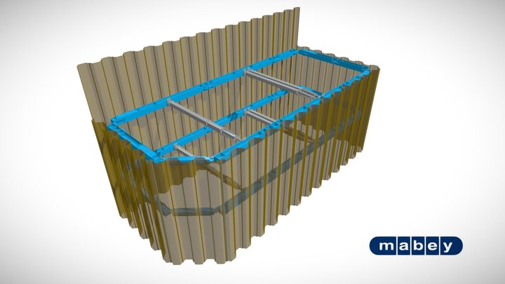 Double Bracing Frame 3D Model