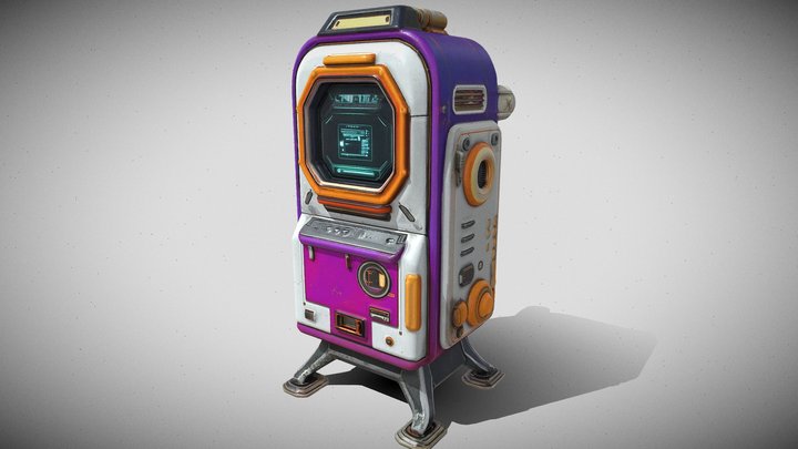 Sci-Fi Field Kiosk | Retro Supply Terminal