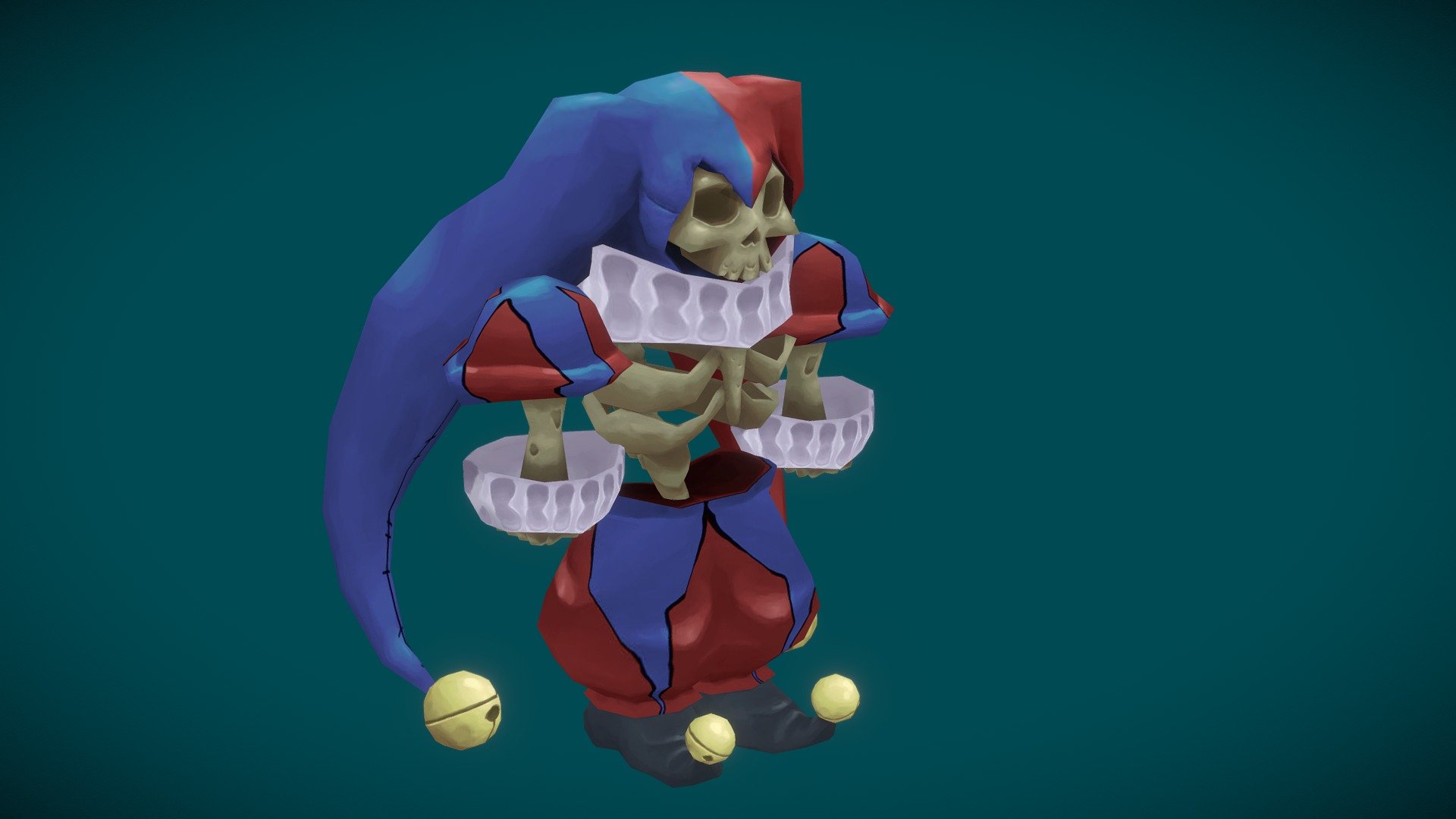 Skeleton Jester - 3D model by Lorenzo Maganha (@LorenzoMaganha ...