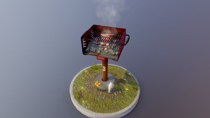 Park BBQ Grill – Modelo 3D gratuito STL