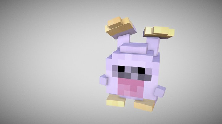 Whismur - Pokémon / Minecraft 3D Model