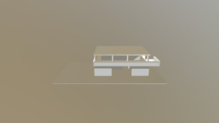 Primitive Building 3D Model