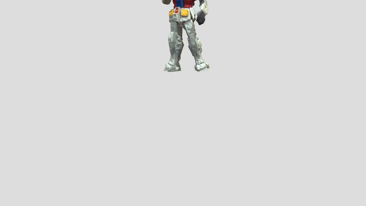 RX78 Gundam Dancing 3D Model