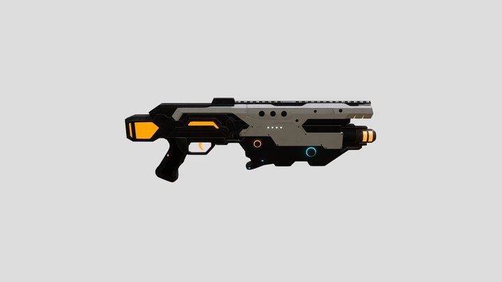 Sci FI Gun 3D Model